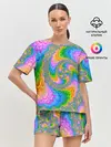 Женская пижама с шортами / КИСЛОТНЫЕ РАЗВОДЫ