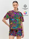 Женская пижама с шортами / Психоделика