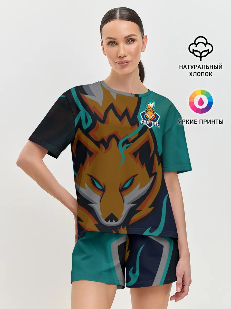 Женская пижама с шортами / Форма Foxfire