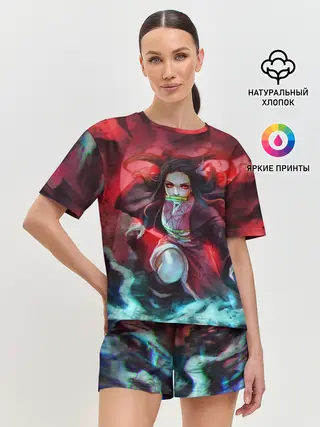 Женская пижама с шортами / НЕЗУКО КАМАДО