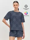 Женская пижама с шортами / Геометрический узор