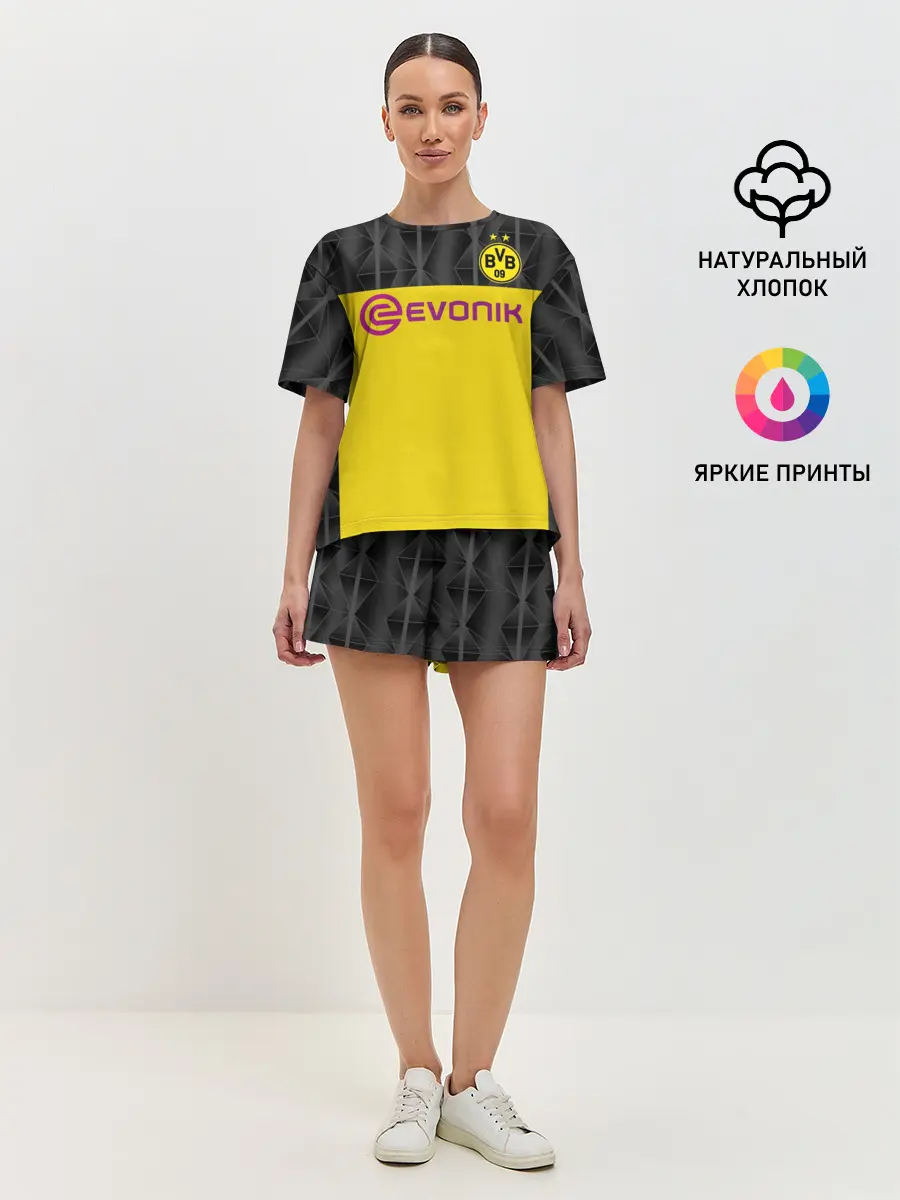 Женская пижама с шортами / Reus home UEFA 19-20