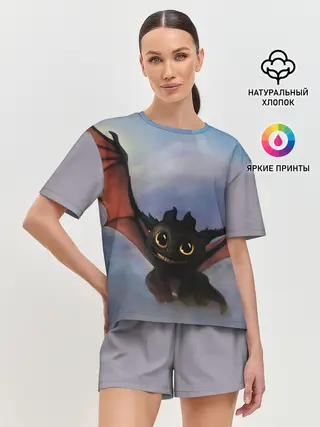Женская пижама с шортами / Беззубик