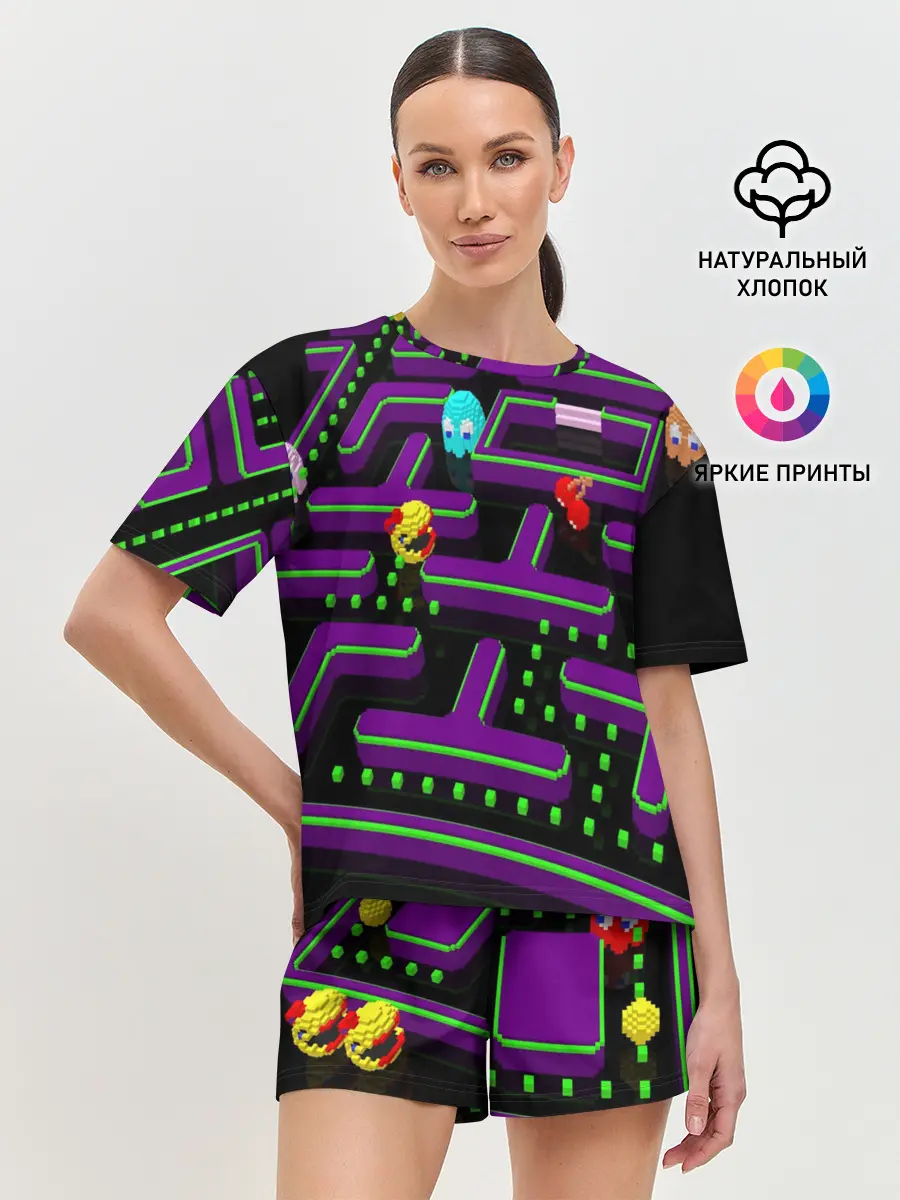 Женская пижама с шортами / PAC-MAN 3D