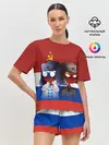 Женская пижама с шортами / СССР - Россия