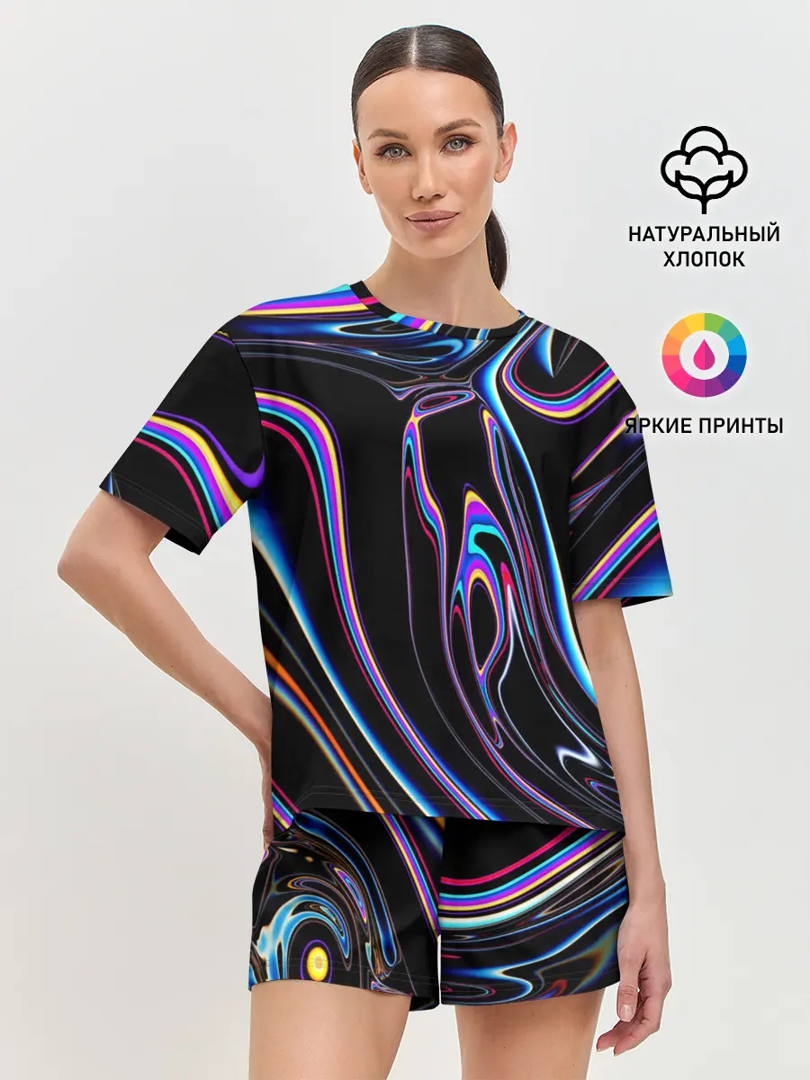 Женская пижама с шортами / Отражение
