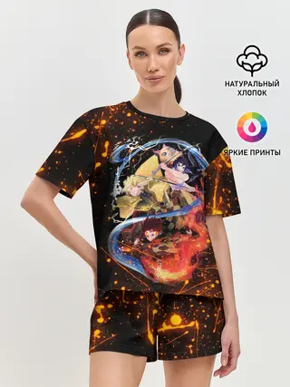 Женская пижама с шортами / Убийца демонов