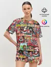 Женская пижама с шортами / ЧЕРНОЕ ЗЕРКАЛО