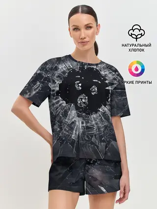 Женская пижама с шортами / ЧЕРНОЕ ЗЕРКАЛО