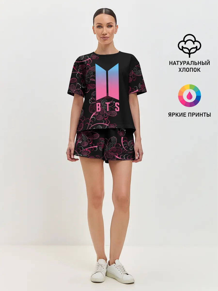 Женская пижама с шортами / BTS