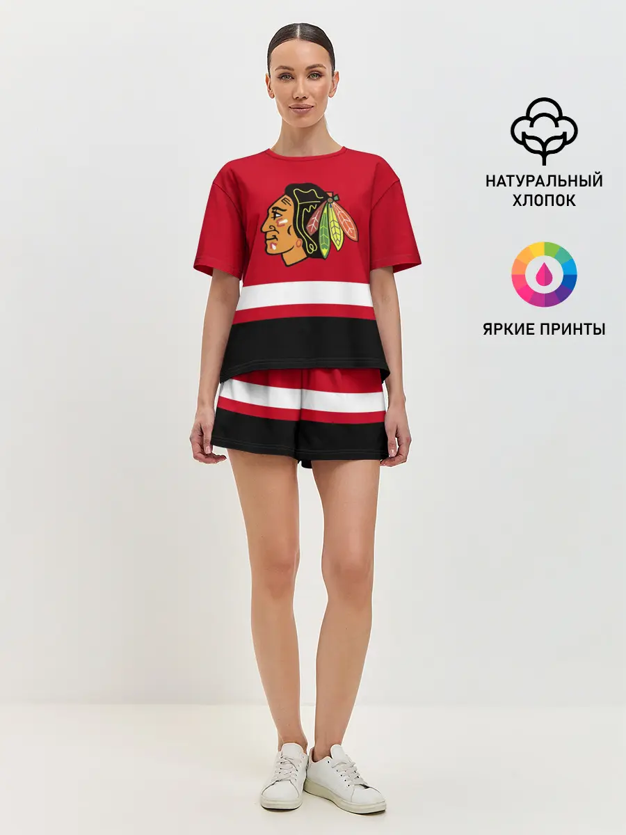 Женская пижама с шортами / Chicago Blackhawks