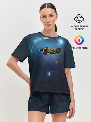 Женская пижама с шортами / Spaceship