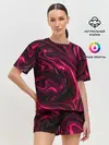 Женская пижама с шортами / Abstract Fluid