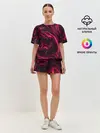 Женская пижама с шортами / Abstract Fluid