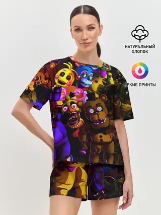 Женская пижама с шортами / Five Nights At Freddys