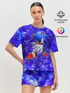 Женская пижама с шортами / Sonic | Молнии