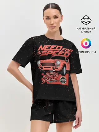 Женская пижама с шортами / Need for Speed