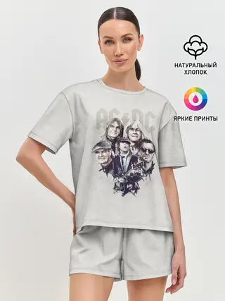 Женская пижама с шортами / AC/DC