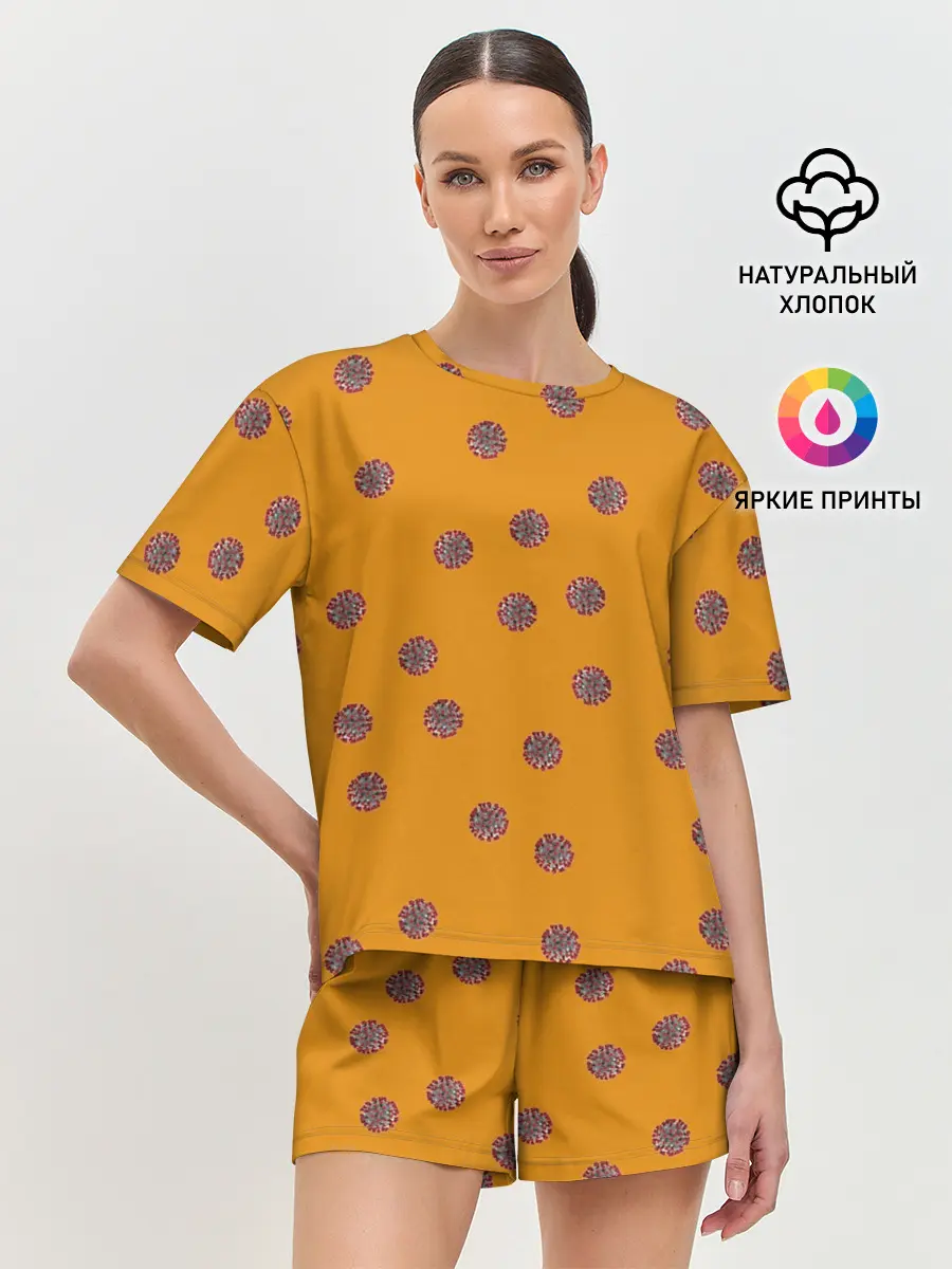Женская пижама с шортами / CoronaVirus