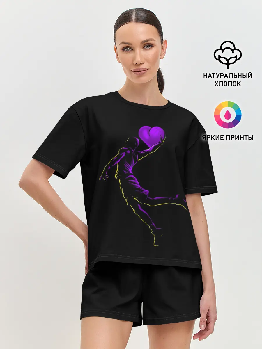Женская пижама с шортами / Love Basketball