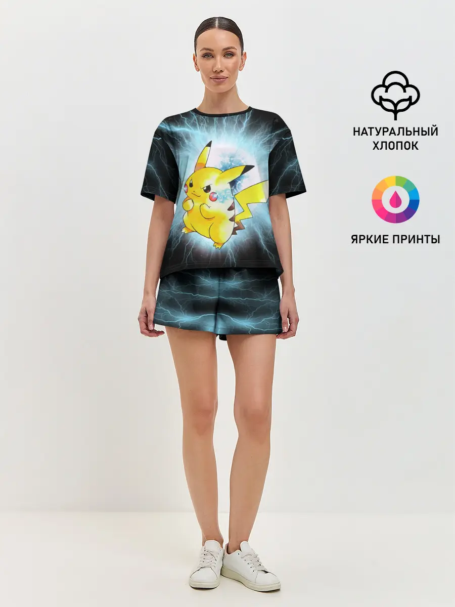 Женская пижама с шортами / PikaPika