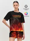 Женская пижама с шортами / Гражданская оборона