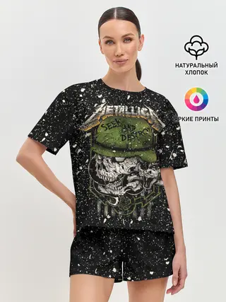 Женская пижама с шортами / Metallica
