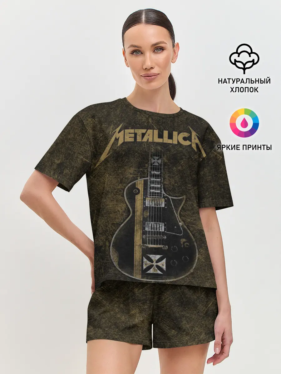 Женская пижама с шортами / Metallica