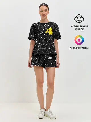 Женская пижама с шортами / ПИКАЧУ