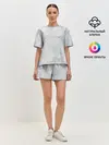 Женская пижама с шортами / Мрамор