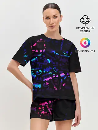 Женская пижама с шортами / MARSMELLO NEON