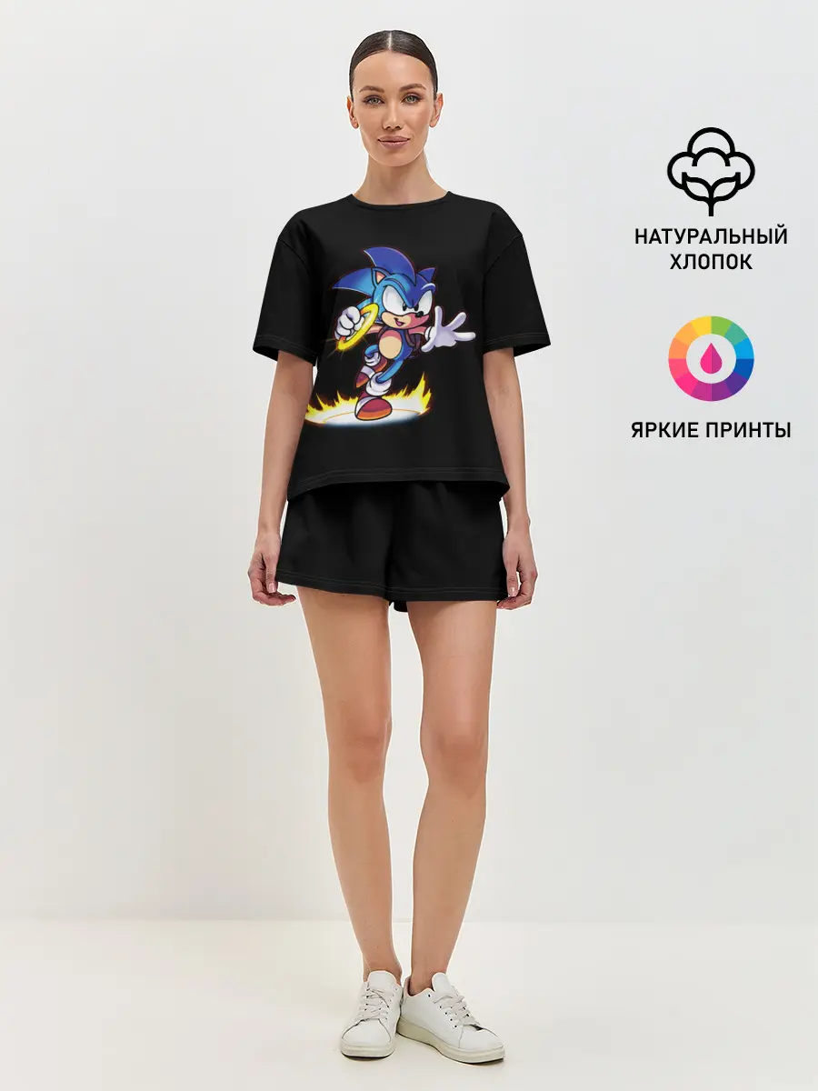 Женская пижама с шортами / Sonic