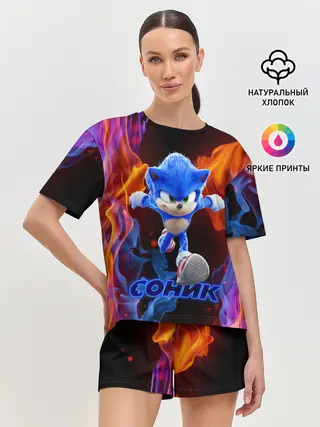 Женская пижама с шортами / SONIC