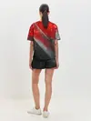 Женская пижама с шортами / Red & Black