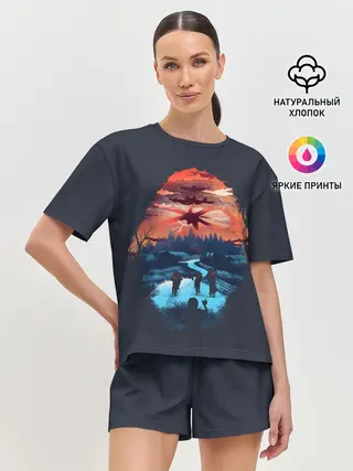 Женская пижама с шортами / Очень Странные Дела
