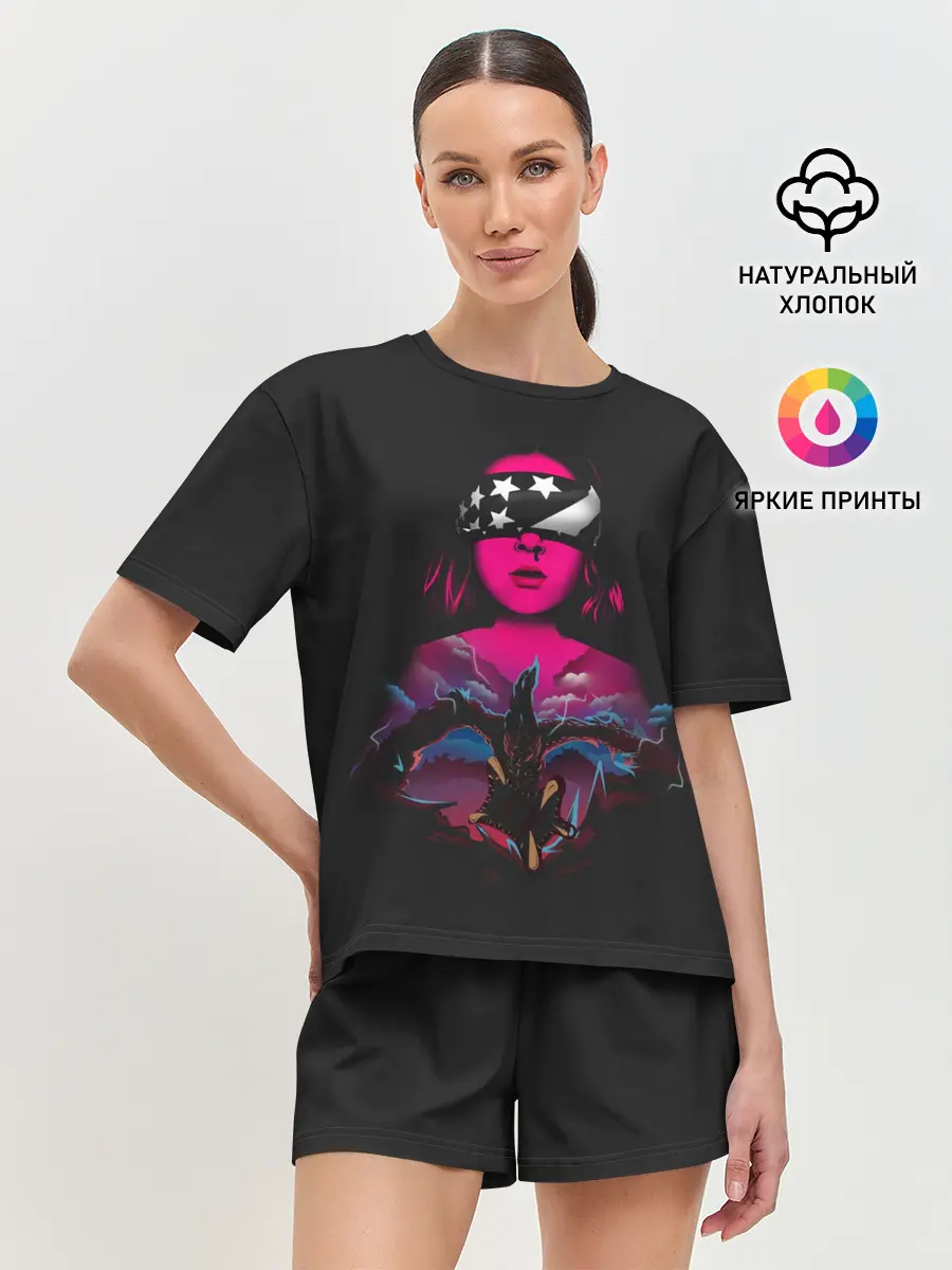 Женская пижама с шортами / Очень Странные Дела
