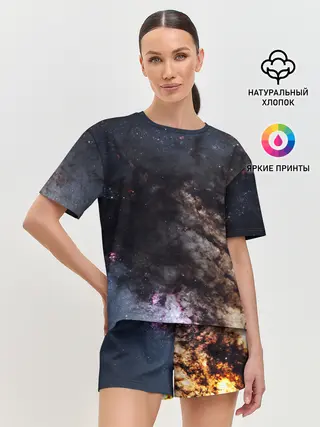Женская пижама с шортами / МЛЕЧНЫЙ ПУТЬ
