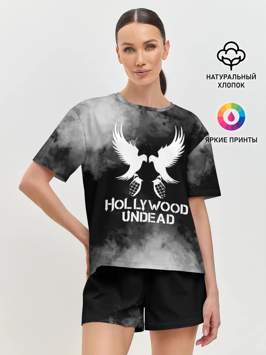 Женская пижама с шортами / Hollywood Undead