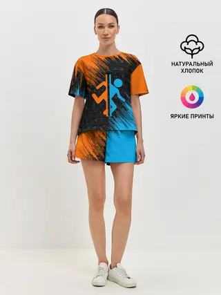 Женская пижама с шортами / PORTAL 2