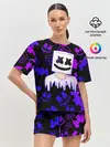 Женская пижама с шортами / Marshmello