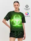Женская пижама с шортами / Биологическая Опасность