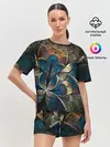 Женская пижама с шортами / Абстракция