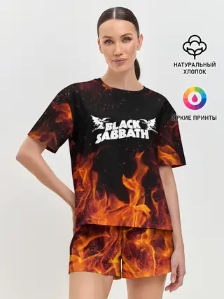 Женская пижама с шортами / Black Sabbath