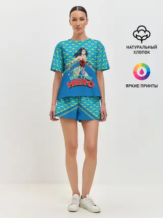 Женская пижама с шортами / Be the hero