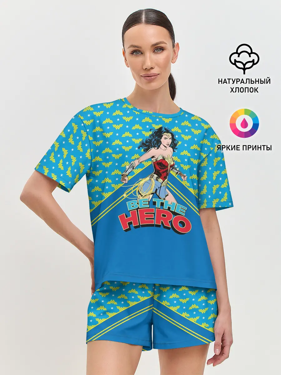 Женская пижама с шортами / Be the hero