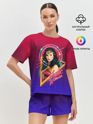 Женская пижама с шортами / Wonder Woman