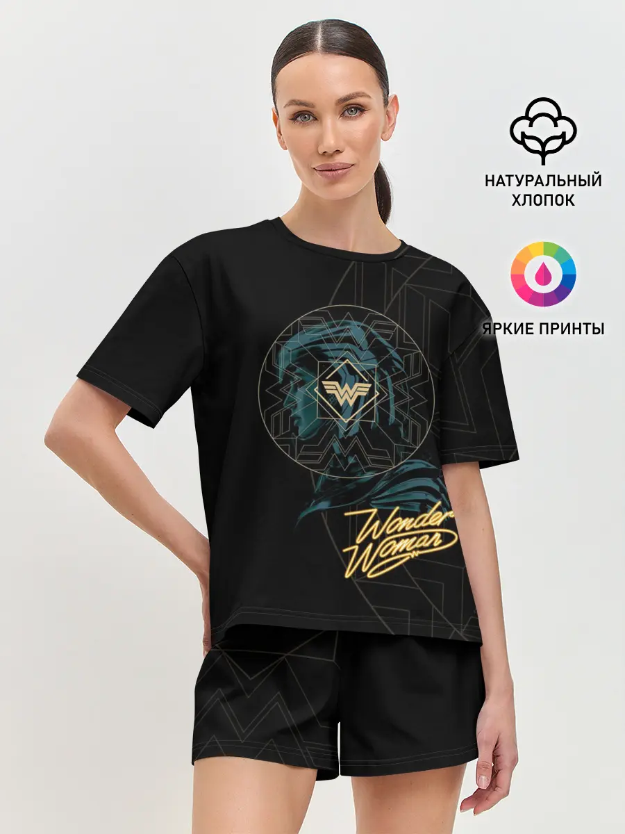 Женская пижама с шортами / Wonder Woman