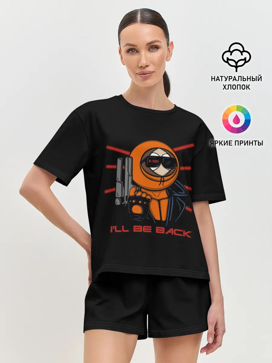 Женская пижама с шортами / K-800