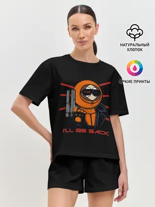 Женская пижама с шортами / K-800
