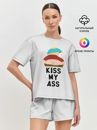 Женская пижама с шортами / Kiss My Ass